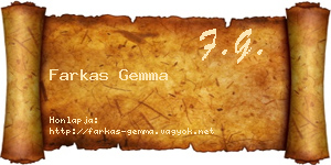 Farkas Gemma névjegykártya